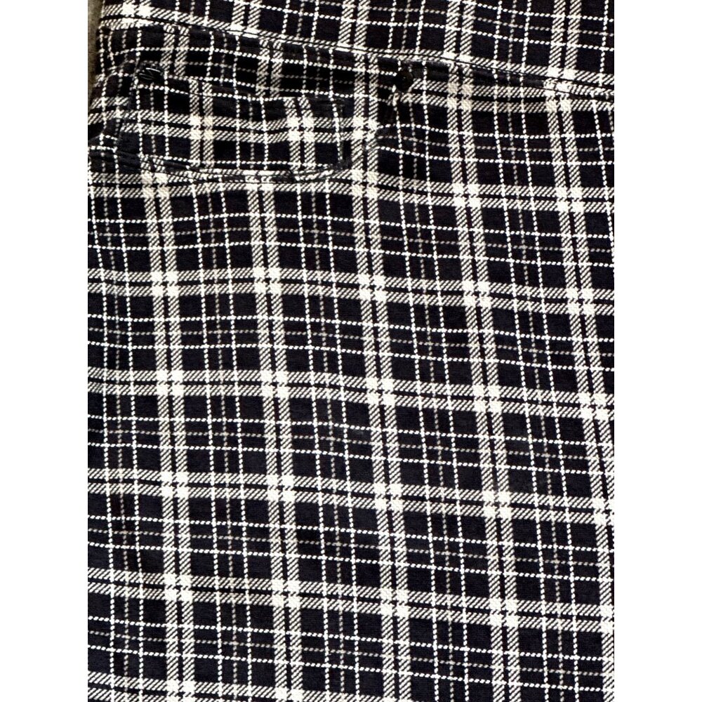 Seven7 Super Comfy Versatile Plaid Navy White Pull On Leggings Soft Stretch XLEG - Picture 2 of 10